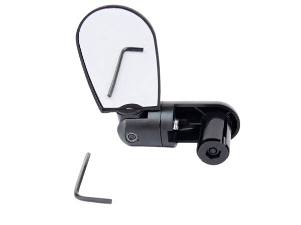 Bicycle mirror 360 degree adjustment screwed to handlebars