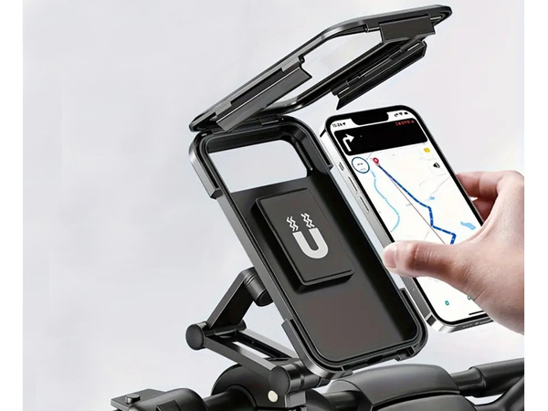 Bicycle phone holder waterproof lockable rotatable 360