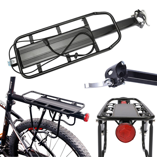 Bicycle rear rack aluminium universal 50kg