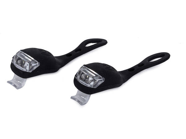 Bike light 2 led front light 2pcs silicone water resistant