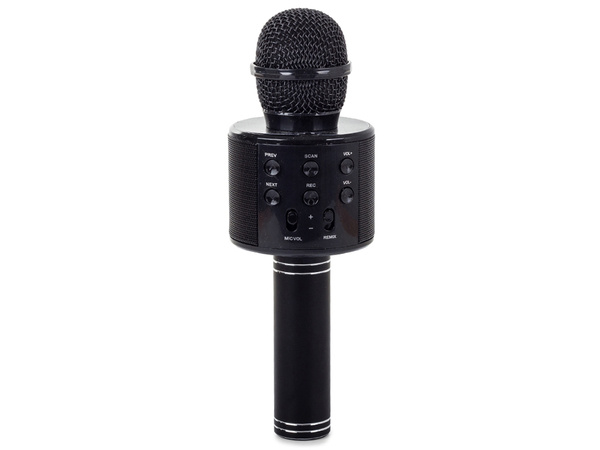 Bluetooth wireless microphone karaoke speaker voice modulator round