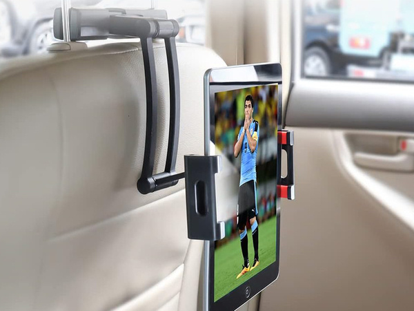 Car holder for tablet phone universal adjustable headrest