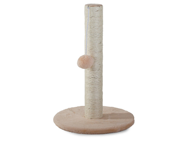 Cat scratcher cat post ball toy