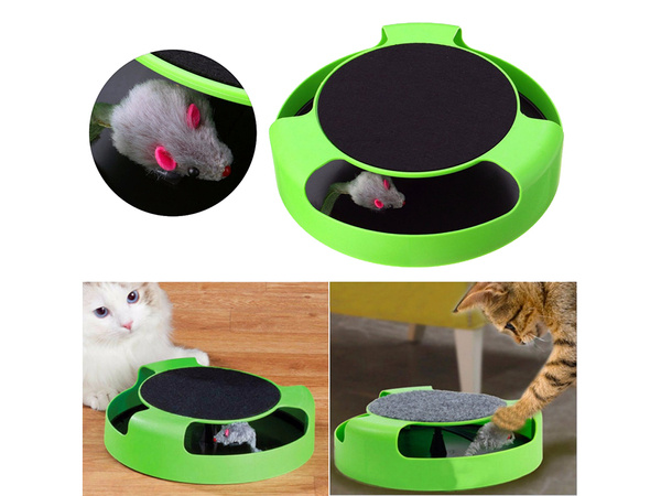 Cat toy mouse wheel scratcher mouse