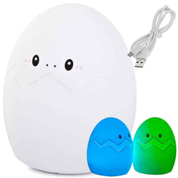 Children's night light led egg rgb touch usb