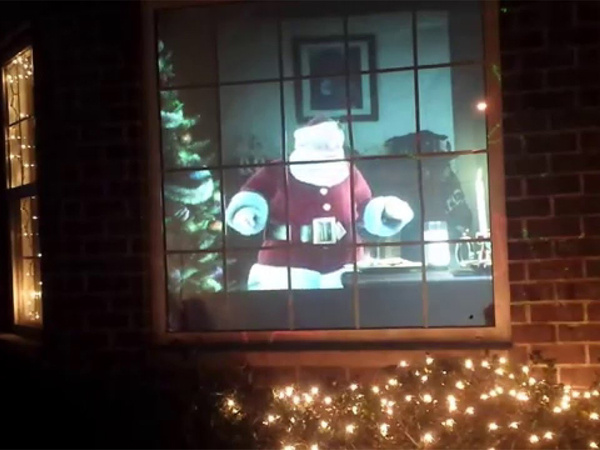 Christmas animation window projector