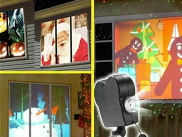 Christmas animation window projector