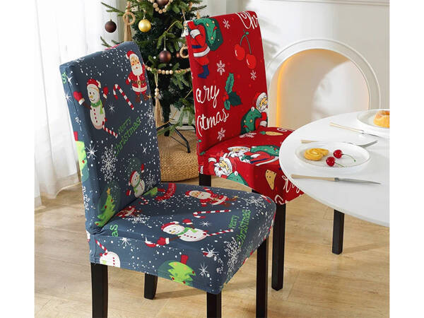 Christmas chair cover decorative universal rubber band michael