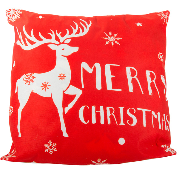 Christmas cushion cover 45x45 for christmas christmas reindeer red