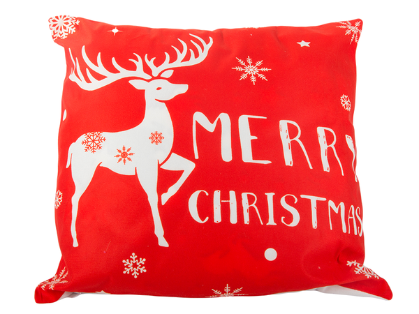 Christmas cushion cover 45x45 for christmas christmas reindeer red