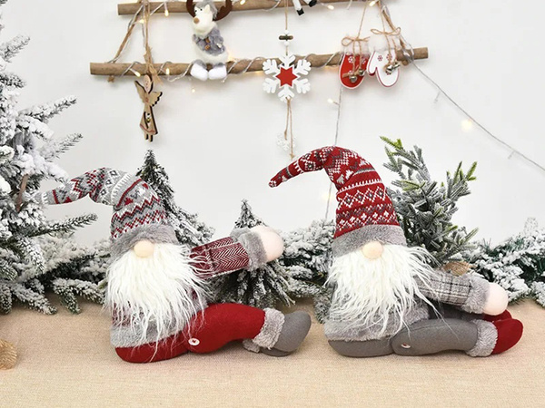 Christmas gnome gnome curtain hook-and-loop fastener