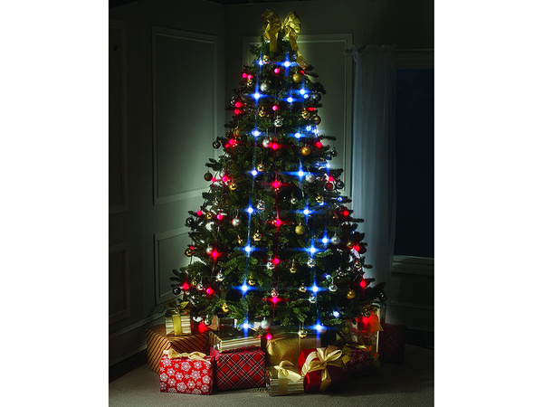 Christmas tree lights curtain 64 led rgb