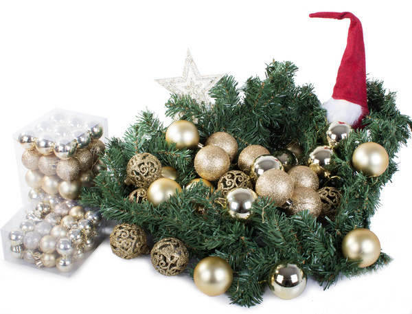 Christmas tree tops 6/4/3 cm kit 100 pieces