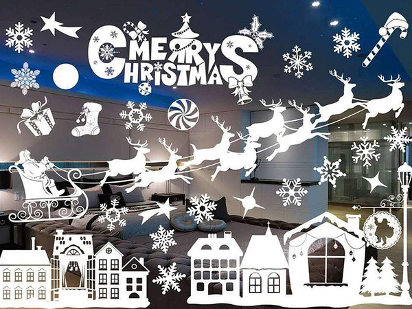 Christmas window stickers christmas mickey