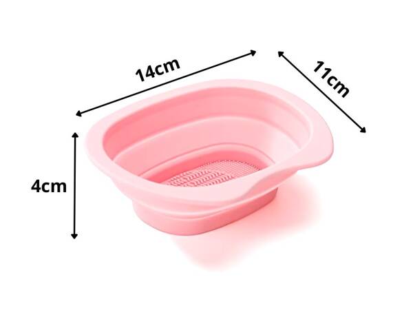 Cleaning bowl for cleaning make-up brushes sponges silicone mat