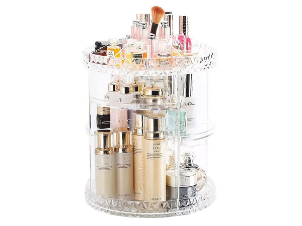 Cosmetics jewellery organiser rotatable 360