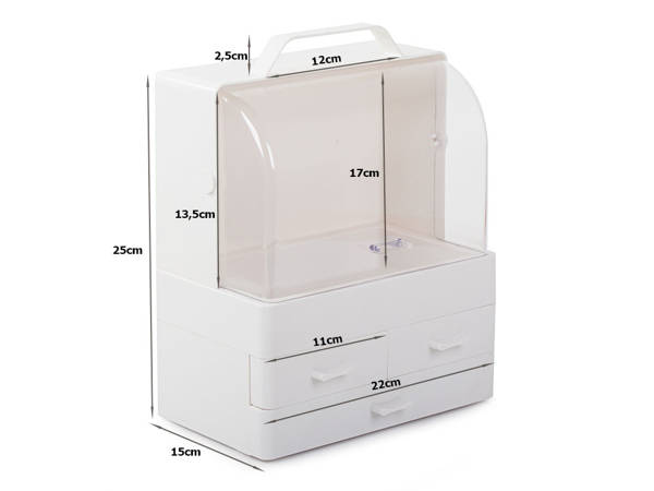 Cosmetics organiser jewellery watches casket