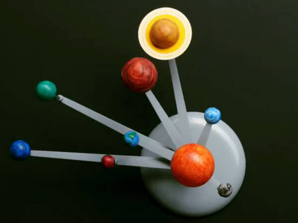 Creative painting set solar system educational model planets 3d