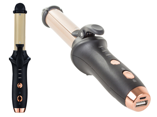 Curling iron hair straightener curls powerbank usb