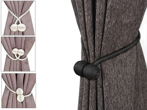 Decorative clips for curtains magnetically strong