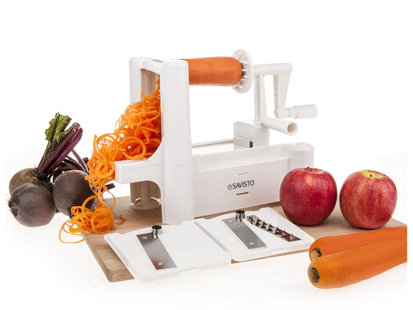 Decorative spiral vegetable slicer grater