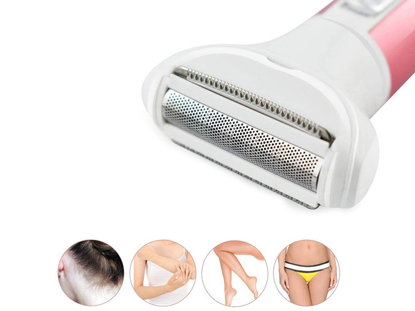 Depilator women's body shaver legs trimmer 4in1 interchangeable tips usb