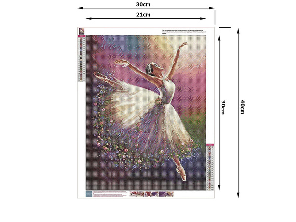 Diamond embroidery ballerina set diamond painting