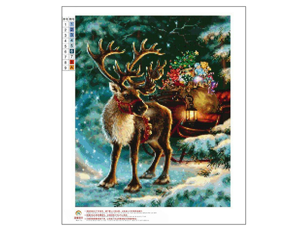 Diamond embroidery reindeer christmas set 5d