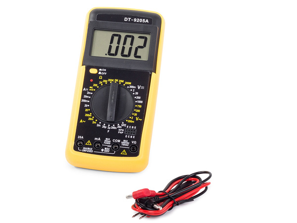 Digital multimeter current meter dt9205a lcd cyfra