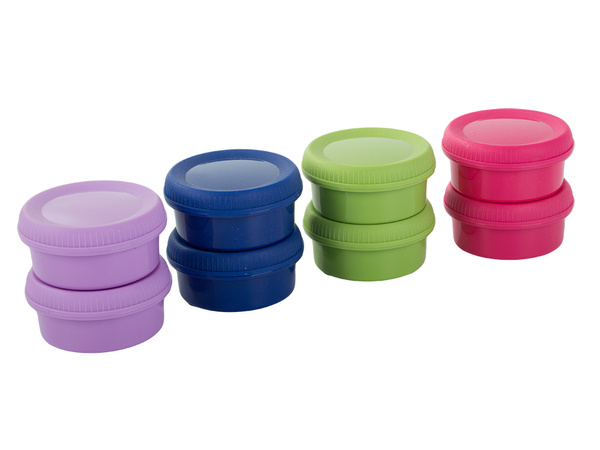 Dip containers for dips sauces 80ml 8pcs lid dressing set