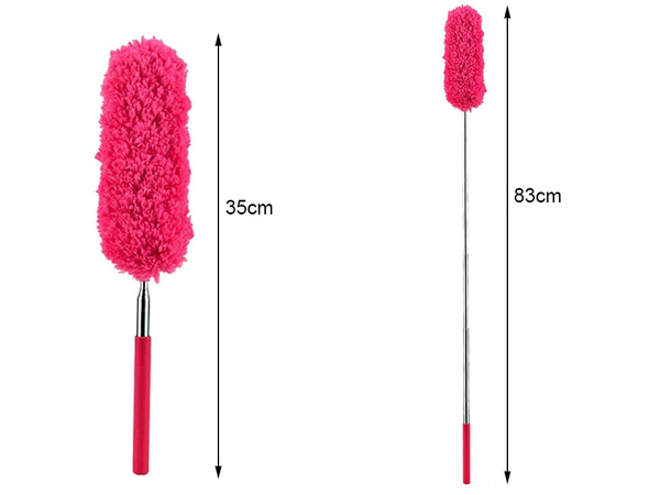 Dirt broom brush telescopic long folding duster