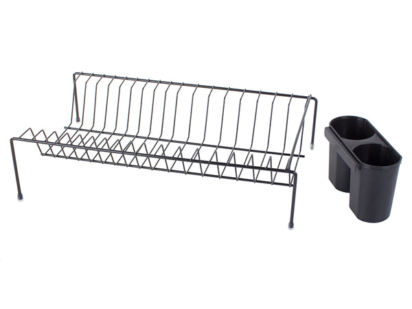 Dish drainer stand upright metal dryer