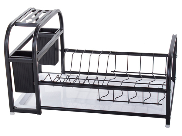 Dish drying rack with tray stand loft