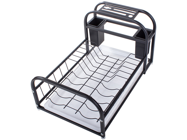 Dish drying rack with tray stand loft