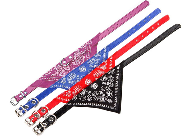 Dog collar with bandanna for dog cat m