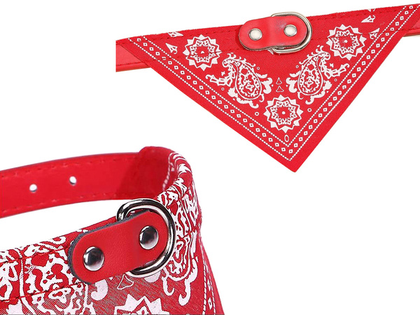 Dog collar with bandanna for dog cat s