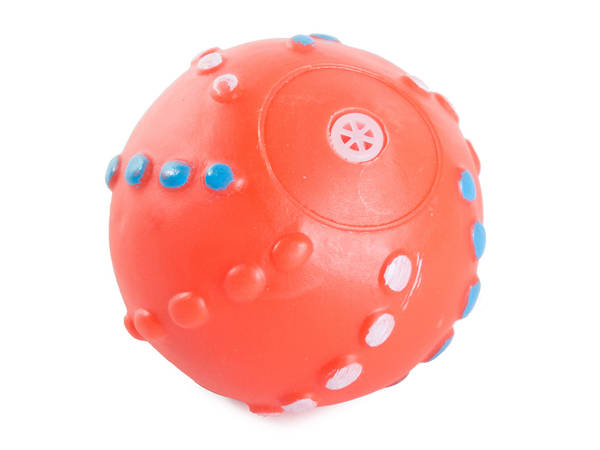 Dog toy squeaky chew ball colour rubber