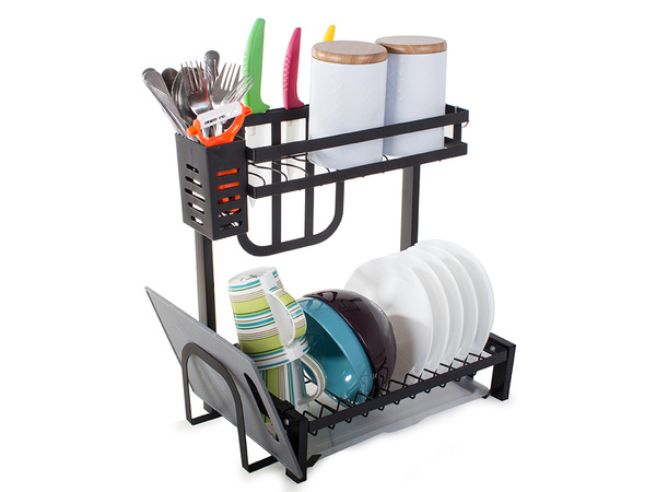 Double-decker dishwasher drainer