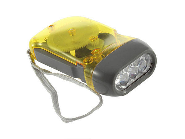 Dynamo kinetic torch 3 led rechargeable lamp
