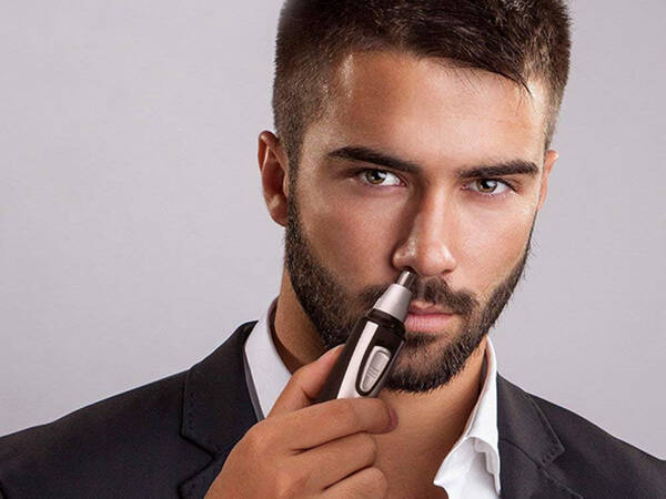 Ear nose trimmer ear hair remover beard styling shaver 2in1