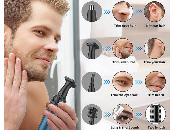 Ear nose trimmer ear hair remover eyebrow shaver 3in1