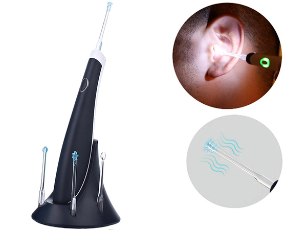 Ear wax cleaning device set