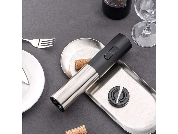 Electric corkscrew wine opener cutter