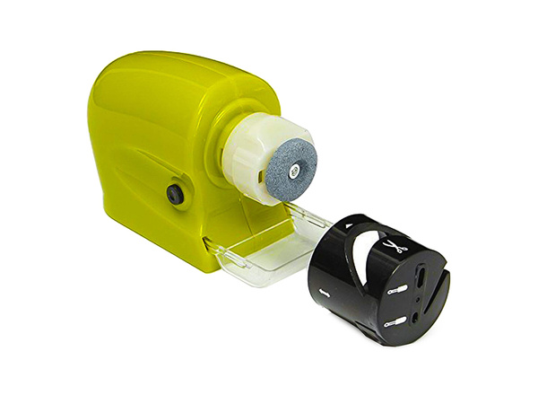 Electric knife sharpener for scissors