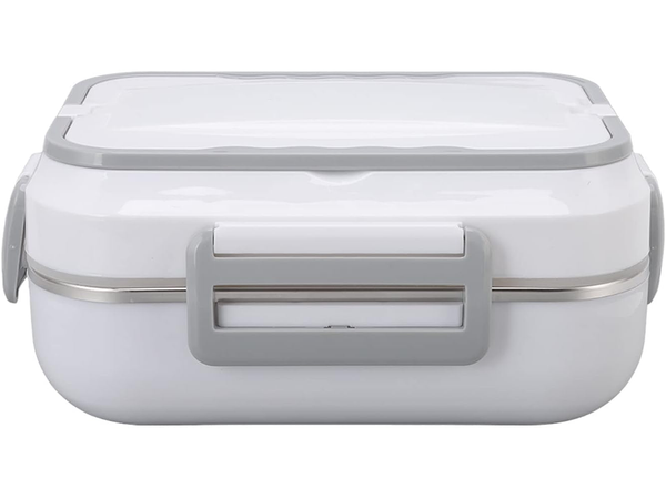 Electric lunchbox heated container for work truck lunches