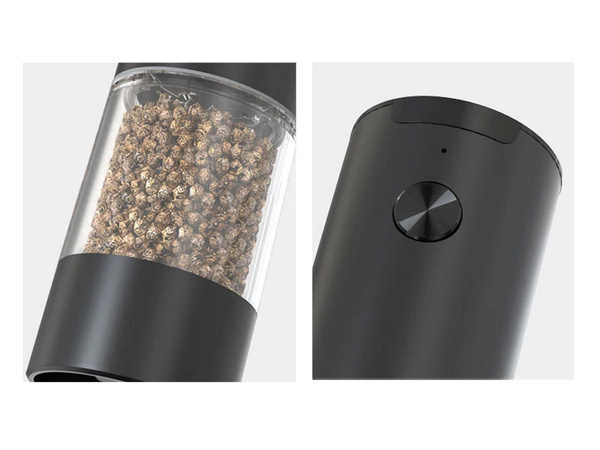 Electric salt and pepper grinder with adjustable coarseness control