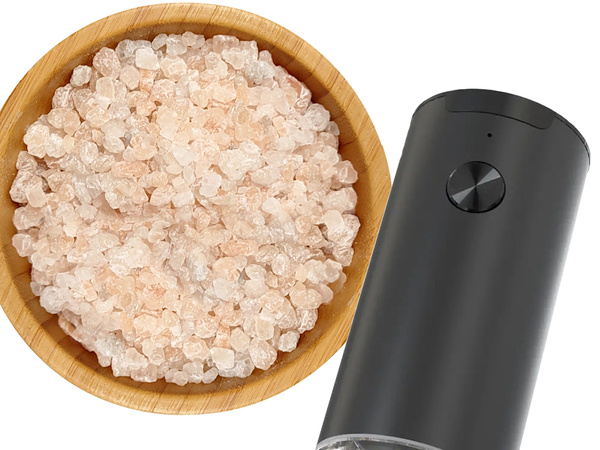 Electric salt and pepper grinder with adjustable coarseness control