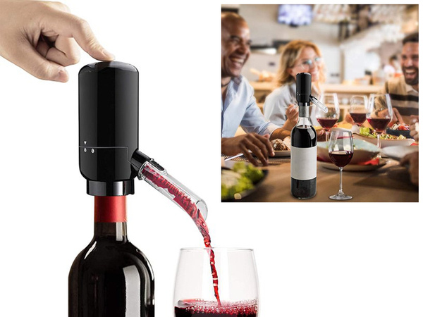 Electric wine dispenser led funnel pump liquid