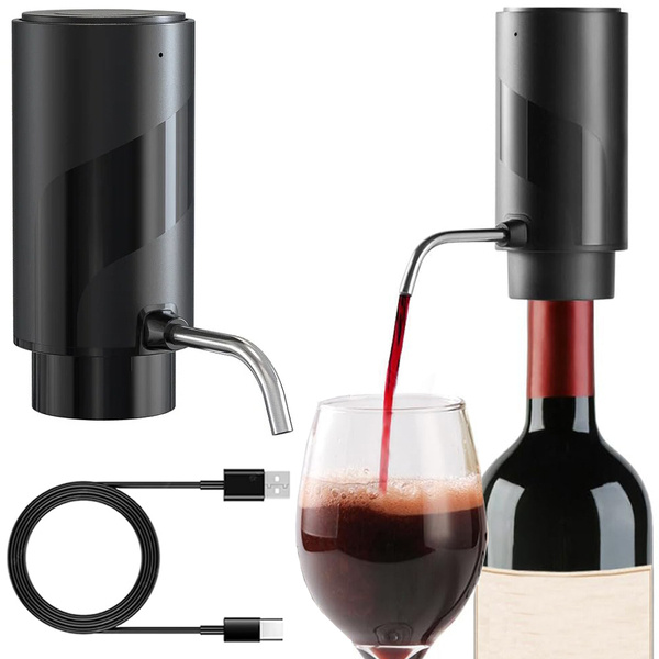 Electric wine dispenser whiskey vodka led funnel pump liquid