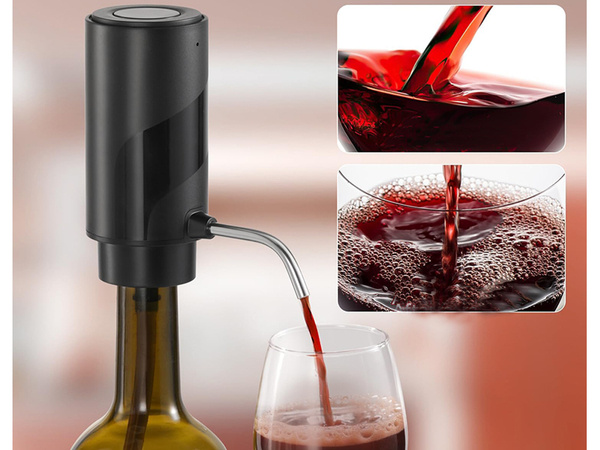 Electric wine dispenser whiskey vodka led funnel pump liquid